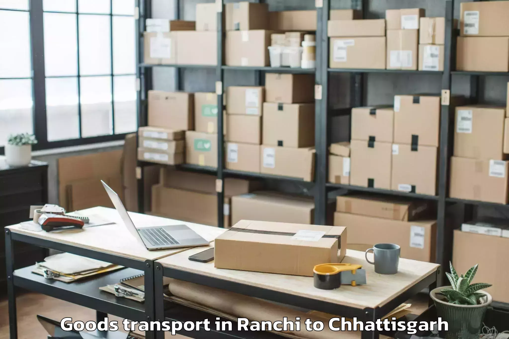 Ranchi to Chhindgarh Goods Transport Booking